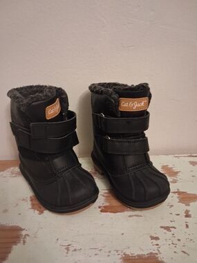Cat & Jack Black Kids Winter Boots